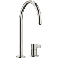 Dornbracht Mitigeur à deux trous TARA ULTRA avec rosaces simples, portée de 241 mm, 32815875-06