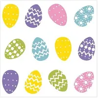 Papstar Coloured Eggs (50 pcs, 25 x 25 cm)