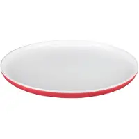 Orion Talerz obiadowy okrągły płytki turystyczny plastikowy płaski nietłukący AURA 25 cm, Assiettes, Blanc