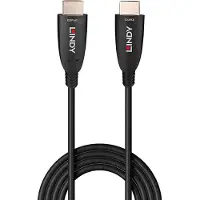 Lindy - Câble HDMI - HDMI mâle pour HDMI mâle - 50 m - fibre optique - noir - support 8K60Hz (7680 x 4320), support 4K120Hz (3840 x 2160), hybride