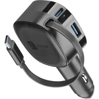 Cellularline USB Car Charger Roller 60W Black (61286) Chargeur voiture