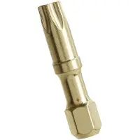 Hikoki Embouts de tournevis Torx B-42282 T30 – 30 mm – Finition dorée – Lot de 2