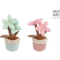 Take Me Home Plant Pluche met 2 Bloemen L - 24cm