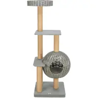 Trixie Outdoor scratching post Amalia, large, 143 cm, grey (143 cm, Grey)