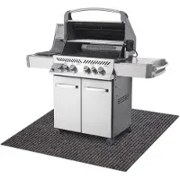 Rugsx Tapis de protection pour barbecue GIN 1206 pour la terrasse, extérieur - marron clair marron 100x120 cm