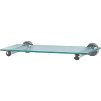 Spirella tablette murale en verre Sydney tablette de salle de bain tablette murale pour la salle de bain en verre et inox 40cm - à percer