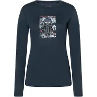 Super.natural Crazy Mouse Regular Fit Long Sleeve T-shirt Bleu M Femme