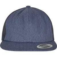 Flexfit Casquette 'Denim Trucker' bleu denim / blanc