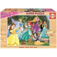 Adlibris Borras - Drewniana ukadanka Disney Princess 100 elementów