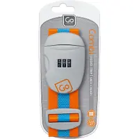 Go Travel Sangle à valise Combi 5 cm, Accessoires de voyage, Orange, Bleu, Multicolore