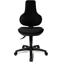 Topstar EPO20BC0 Drehstuhl Ergo Point ohne Armlehnen schwarz