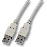 Berrybase USB 2.0 Hi-Speed Kabel A Stecker A Stecker grau