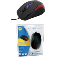 Esperanza EM102R - souris - USB - rouge