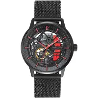 Pierre Lannier Montre à affichage analogique '- Automatic watch Paddock - Automatic watch movement - Watch case width: 43 mm' noir