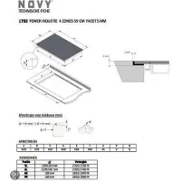 NOVY Table de cuisson à induction 65cm 7400cm noir - - 1763 -