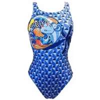 Turbo Geo Carpa Swimsuit Bleu 11-12 Years Fille