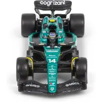 Adlibris Véhicule avec figurine Burago Aston Martin F1 1/24 Racing Pilote Alonso avec casque 2024