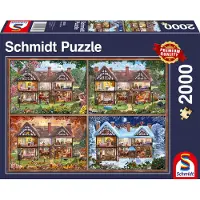 Schmidt Puzzle Maison de campagne en quatre saisons 2000 pièces