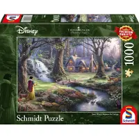 Schmidt Spiele Puzzle Thomas Kinkade - Disney, Blanche Neige - 1000 pièces