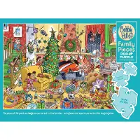 Cobble Hill Puzzle 350 pieces Catching Santa - Family Puzzle (Different Pieces Siz (350 pièces)