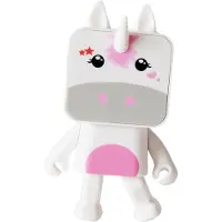 Mobility On Board , haut-parleur Bluetooth pour animaux dansants modèle licorne, blanc / rose