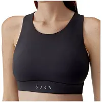 Born Living Yoga Nara Medium-high Support Sports Top Noir S Femme