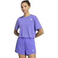 Adidas Train Essentials Boxy Workout Short Sleeve T-shirt Violet S Femme