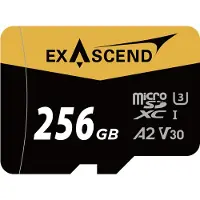 EXASCEND Microsd Uhs-i V30 Catalyst 256gb Memory Card Jaune