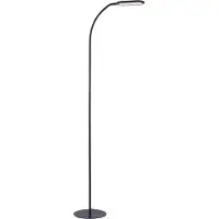 JUST LIGHT Lampadaire moderne noir dimmable avec LED - Kiril