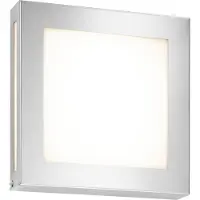 CMD 116/LED Applique murale plate en acier inoxydable carrée IP44 LED 12W 3000K