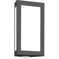 CMD 91/BM Applique murale d'extérieur en acier inoxydable anthracite IP44 E27 avec détecteur de mouvement