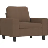 vidaXL Fauteuil Marron 60 cm Tissu
