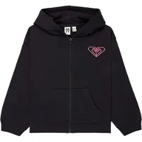 Roxy Midnight Hike Bruhsed Rg Full Zip Sweatshirt Noir 16 Years Fille