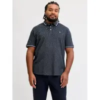 Jack & Jones Paulos Plus Size Short Sleeve Polo Bleu 3XL Homme