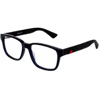 Gucci Gg0011o-008 55/17145 Glasses Bleu Homme