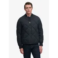 Superdry pour homme. M5012486A Veste matelassée Diamond Quilt marine (L), Casuel, Polyester
