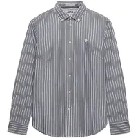 Superdry Slim Oxford Bd Long Sleeve Shirt Bleu XL Femme
