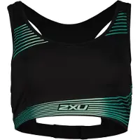2XU Motion Racerback Crop Sports Bra Noir S Femme