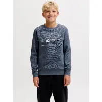 Jack & Jones Junior Sweat marine / gris basalte / blanc