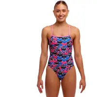 Funkita Strapped In One Piece Swimsuit Bleu AUS 12 Femme