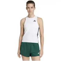 Adidas Train Essentials 3 Stripes Workout Sleeveless T-shirt Blanc L Femme