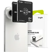 Ringke - Camera Lens Frame Glass - iPhone 17 Air - Black (2 pcs, Apple iPhone 17), Téléphone portable : film de protection, Noir