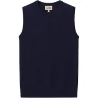 GOBI Cashmere Cardigan 'Women's Essential Cashmere Crewneck Vest' bleu marine