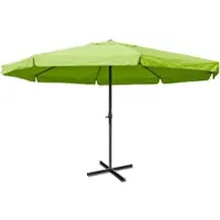 Mendler Parasol Aluminium Meran Pro Ø 5m Avec Volant Vert