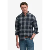 Superdry Chemise 'LUMBERJACK' sable / bleu marine