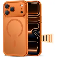 Tech-Protect Magpeak Magsafe CC Case (Apple iPhone 17 Pro), Coque pour téléphone portable, Orange