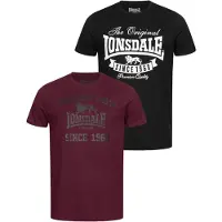 Lonsdale Torbay Short Sleeve T-shirt 2 Units Multicolore 3XL Homme