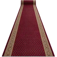Rugsx TAPIS DE COULOIR ANTIDÉRAPANT INCA bordeaux 67cm 67x1400 cm