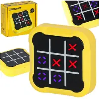 Kik Roue des croix jeu de puzzle électronique tic tac toe console portable jaune