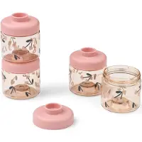 Liewood Récipient de stockage 'Dominique 100ml' cappuccino / sapin / poudre / rose ancienne